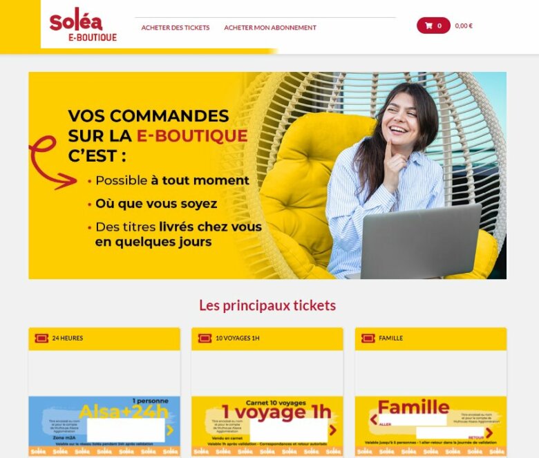 Site Solea e-boutique